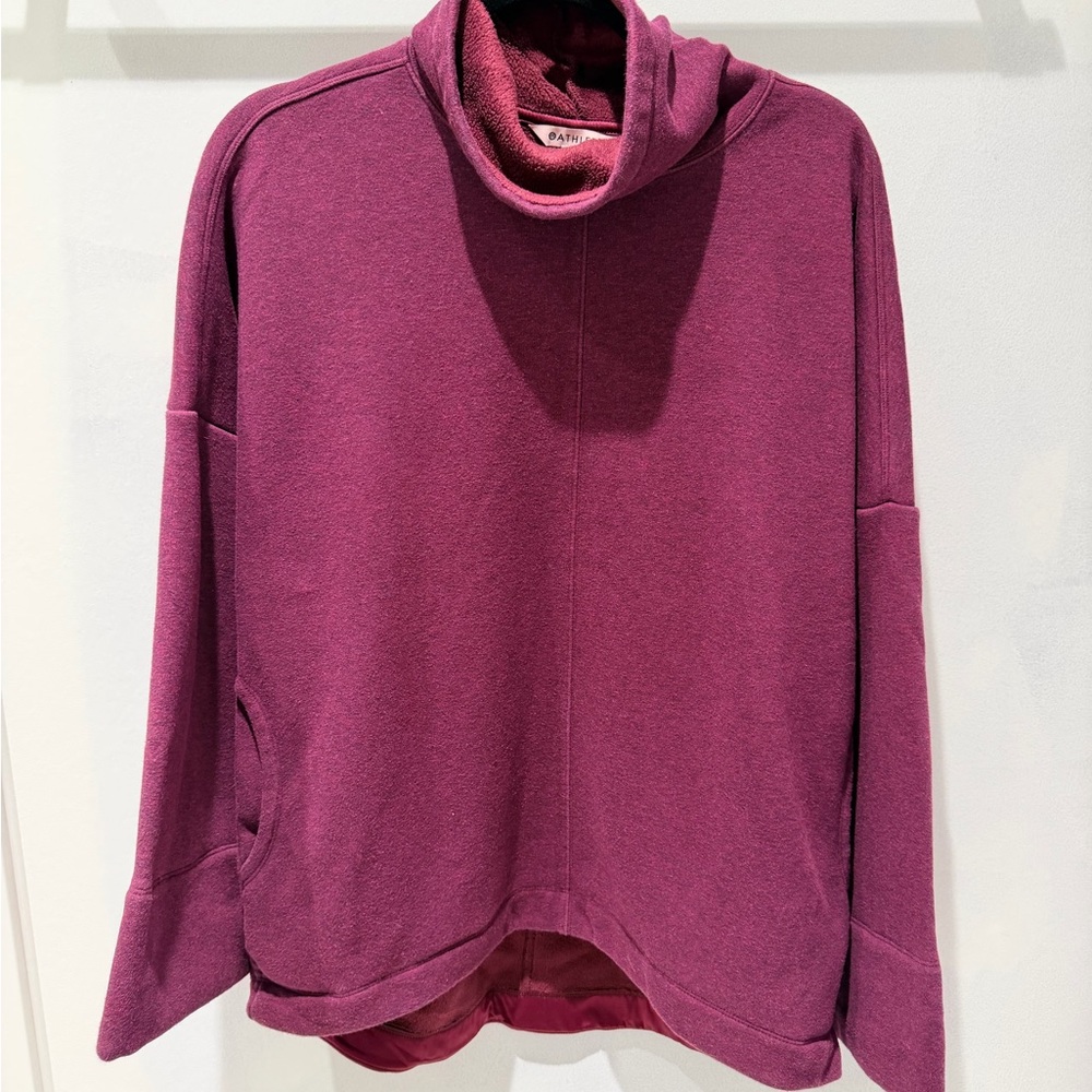 Athleta Maroon Cowl Neck Tunic